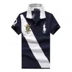 polo ralph lauren t-shirt en coton et stretch slim fit blue color matching